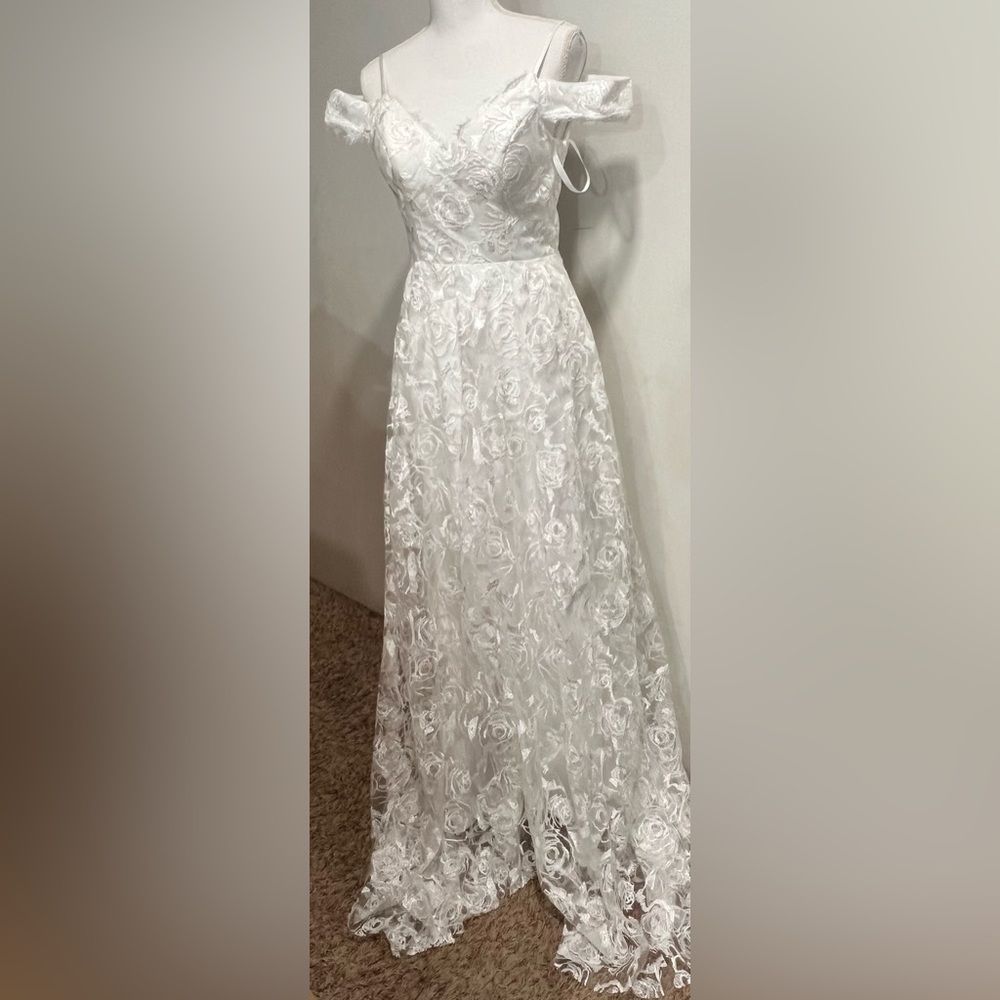 Elegant wedding, Party White Gown size 24